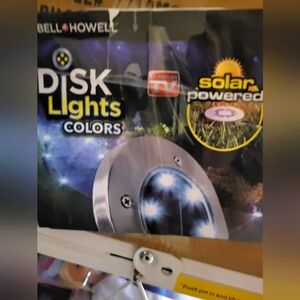 COPY - Handy Outdoor Bell and Howell solar powered disk lights set of 8? As see…